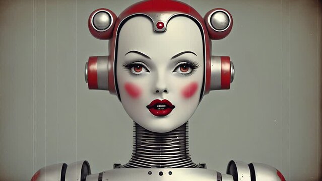 female robots created with the help of generative A.I