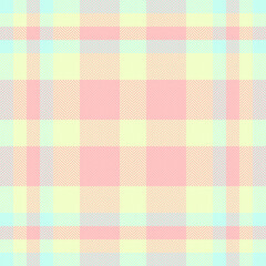 Plaid pattern check of seamless fabric textile with a vector tartan background texture.