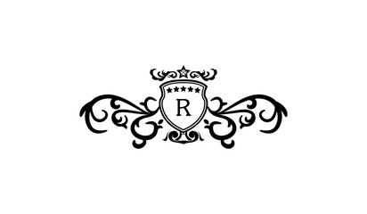 Luxury Classical Retro Logo R
