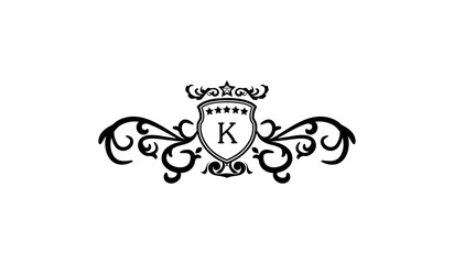Luxury Classical Retro Logo K