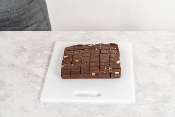 Chocolate macadamia fudge