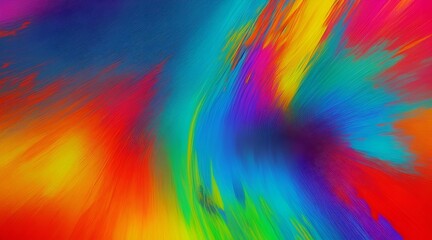 Obraz premium Abstract Digital Fractal Pattern. Horizontal Orientation. Abstract Geometric Texture Background Design.