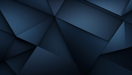 Black blue abstract modern background for design. 3D effect. Diagonal lines, stripes. Triangles. Gradient. Metallic sheen. Minimal. Web banner. Wide. Panoramic. Dark. Geometric shapes