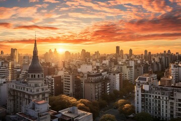 Obraz premium ブエノスアイレス首都の背景素材03