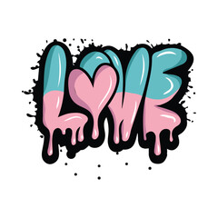 graffiti lettering typography art illustration
