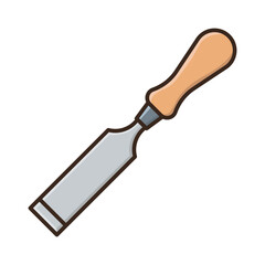 chisel icon vector design template in white background