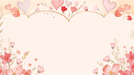 valentine background with hearts