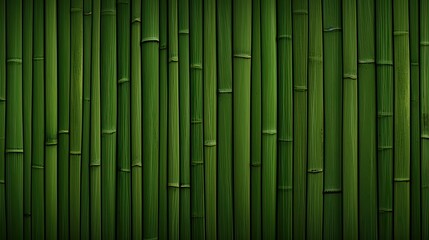 green Bamboo sticks wall texture background