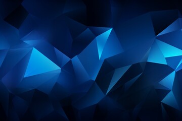 Dark blue abstract concept polygonal tech background