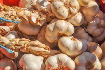 Garlic vegetables healthy vegetarian food cuisine