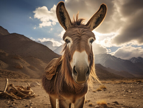 Ladakh's Wild Beauty: Kiang in the Valley
