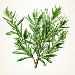 Obraz premium watercolor Rosemary clipart, Generative Ai