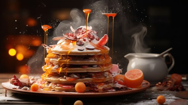 food photography, yummy Hotteok, 16:9