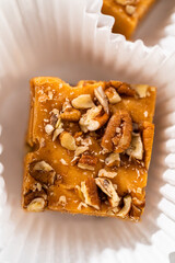 Pumpkin spice fudge with pecans