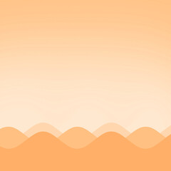 orange background and wave bar