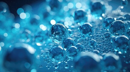 Water molecule - obrazy, fototapety, plakaty