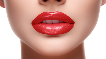 Fototapeta premium close up portrait of a woman with big lips