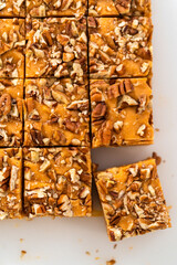 Pumpkin spice fudge with pecans