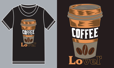 Coffee lover t shirt design