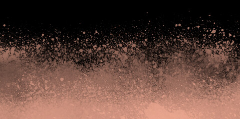 Baby Pink splash of color isolated on transparent dark background. Abstract pink powder explosion with particles. Colorful dust cloud explode, paint holi, mist splash effect.