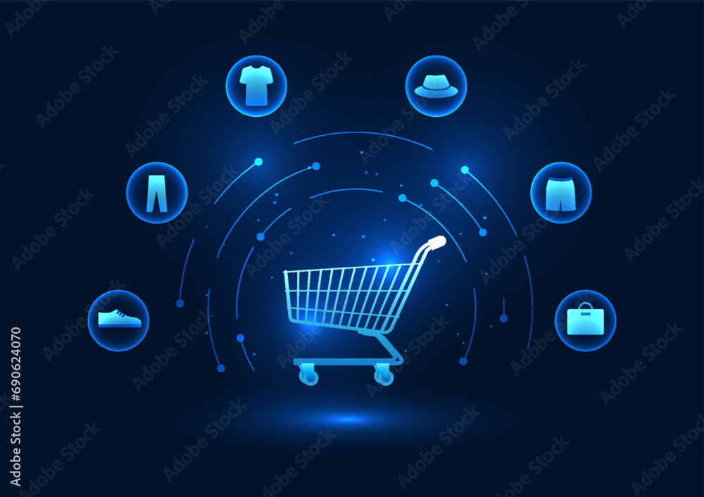 Poster e-commerce industry setting up an online store via the internet or an application does not require a