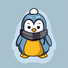 Obraz premium cute Penguin icon vector
