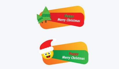 Christmas themed new year promotional sale tags collection