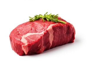 Chuck roast isolated on white background