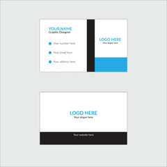 Simple Double-sided creative modern Business Card Layout 
