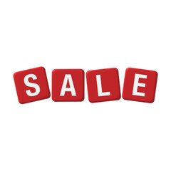 Sale word in 3D style