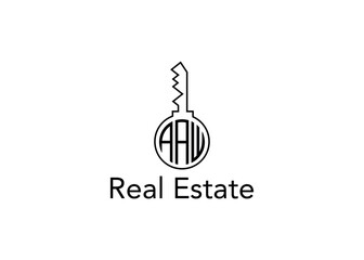 Key Real Estate Business Letter AAW Logo Vector Illustration