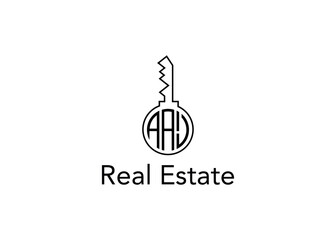 Key Real Estate Business Letter AAJ Logo Vector Illustration.