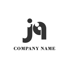 JQ Initial logo elegant logotype corporate font idea unity