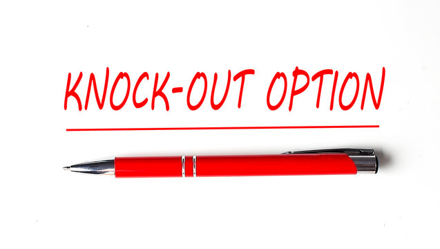 Text Knock-Out Option with ped pen on the white background