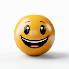 Fototapeta premium Icon Smile Emoji Realistic Yellow , Background Images , Hd Wallpapers