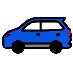 Blue car