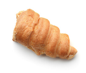 Top view of puff pastry cone