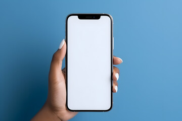 Mano agarrando un teléfono móvil 