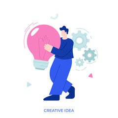 Flat Character Business Concept