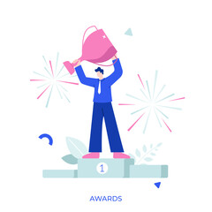 Flat Character Business Concept