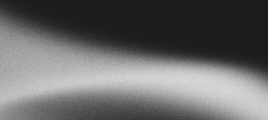 Black white gray grainy gradient background noise textured glowing cover header poster black backdrop - obrazy, fototapety, plakaty