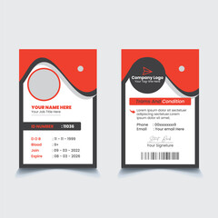 Office, Construction , School Id Card Design