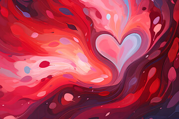 Valentine's Day Celebration: Romantic Heart Illustrations