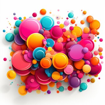 Colorful Circles Sectors Art Geometric Shapes , Background Images , Hd Wallpapers