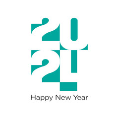 New year 2024 typography Idea