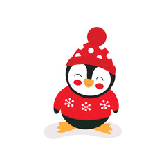 Christmas -Boy Penguin Clipart