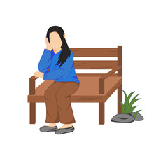 person sitting on a bench