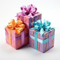 3D Color Gift Boxes Pastel , Background Images , Hd Wallpapers