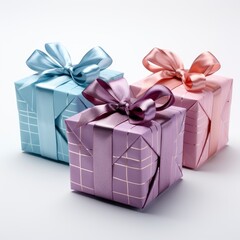 Obraz premium 3D Color Gift Boxes Pastel , Background Images , Hd Wallpapers