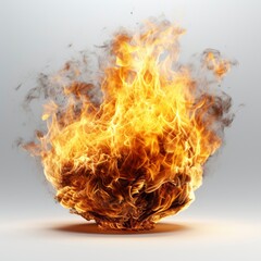 3D Fire Flame Icon Burning Red , Background Images , Hd Wallpapers